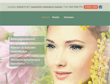 Tablet Screenshot of kauneushoitolacapris.fi